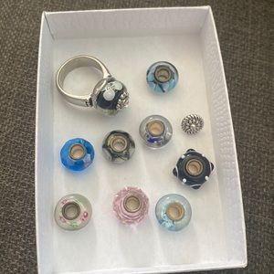 Ring with charms
